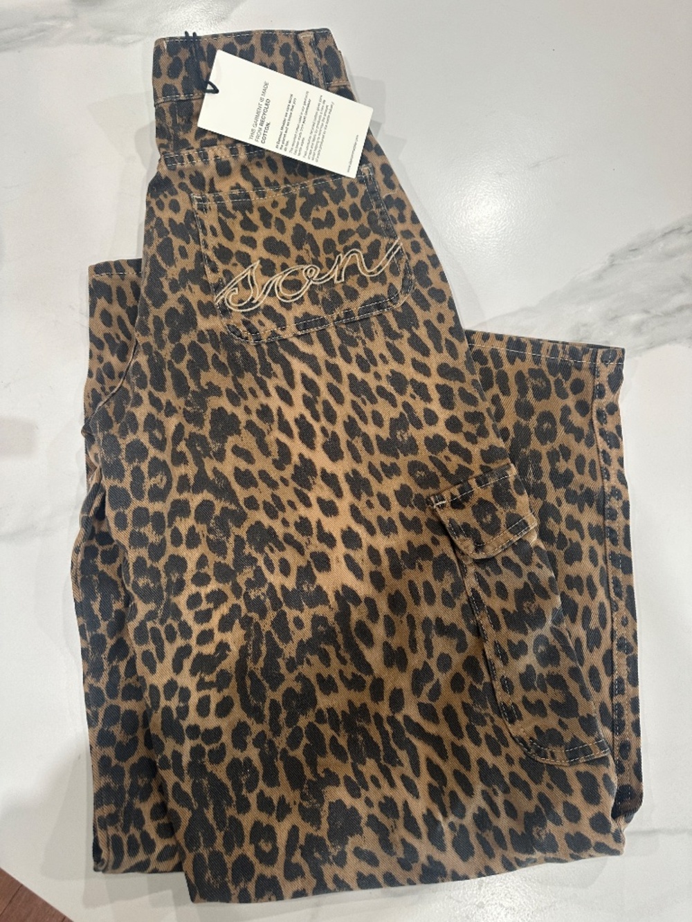 Damson Madder Leopard Cargo Pants Size 6 - Picture 4 of 6